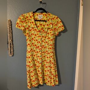 Modcloth- Bea & Dot Strawberry Sundress Sz Xl
